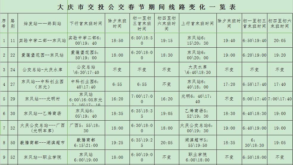 大庆市35路公交车最新时刻表全面解析